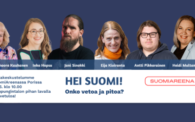 SuomiAreena: Hei Suomi – onko vetoa ja pitoa?26/06/2026